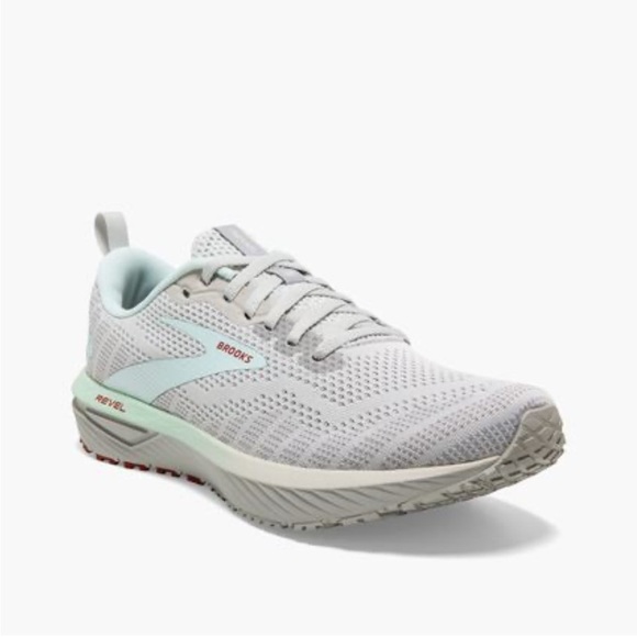 Brooks Running Women’s Revel 6 Light Grey Athletic Performance Sneaker Size 7.5 - Picture 1 of 9